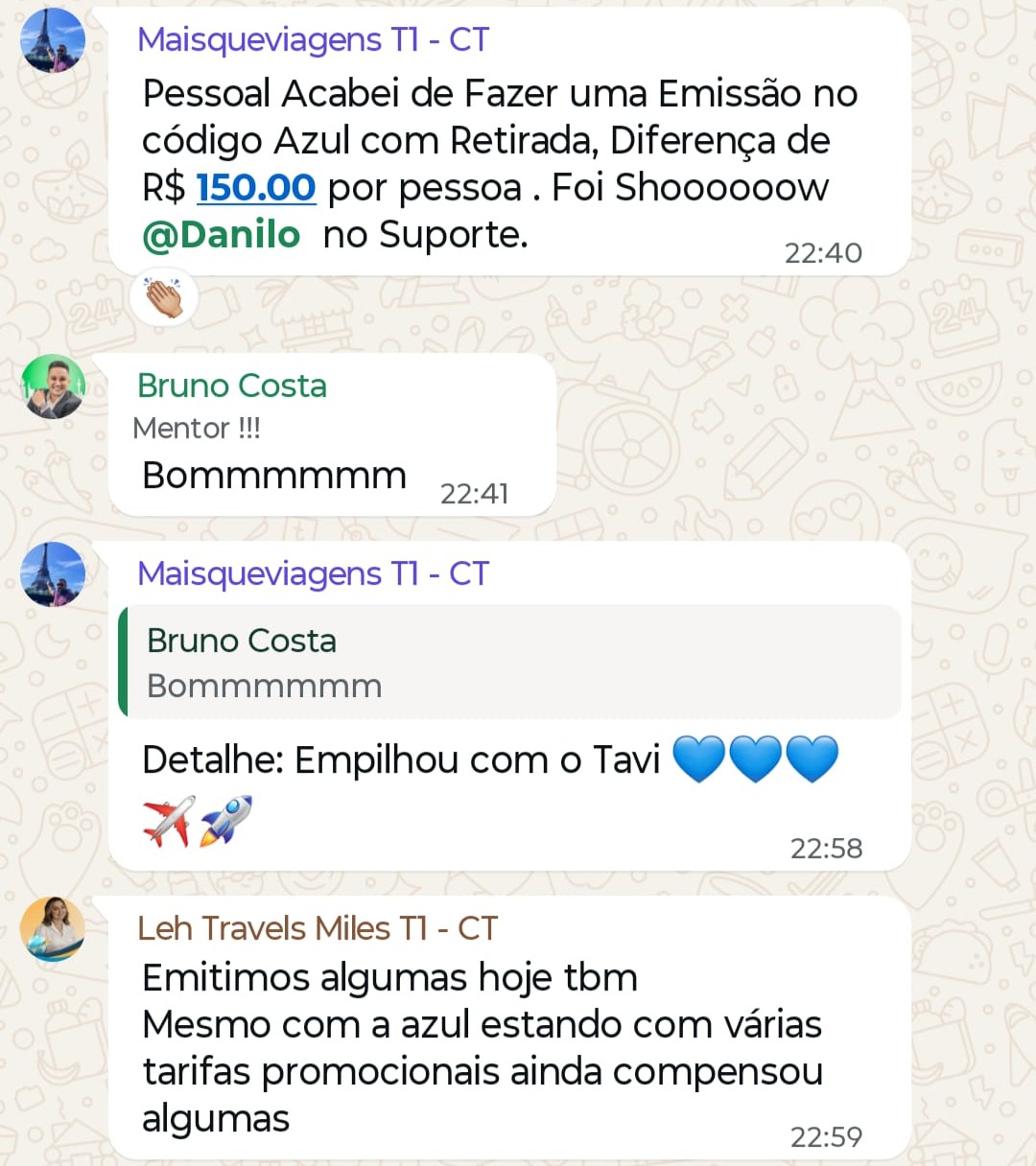 Depoimento Mais Que Viagens - diferença R$ 150 por pessoa